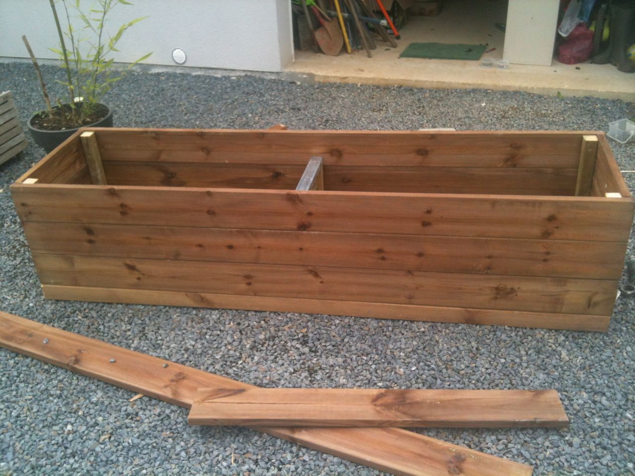 Construction de notre jardini�re de 2m sur 50cm