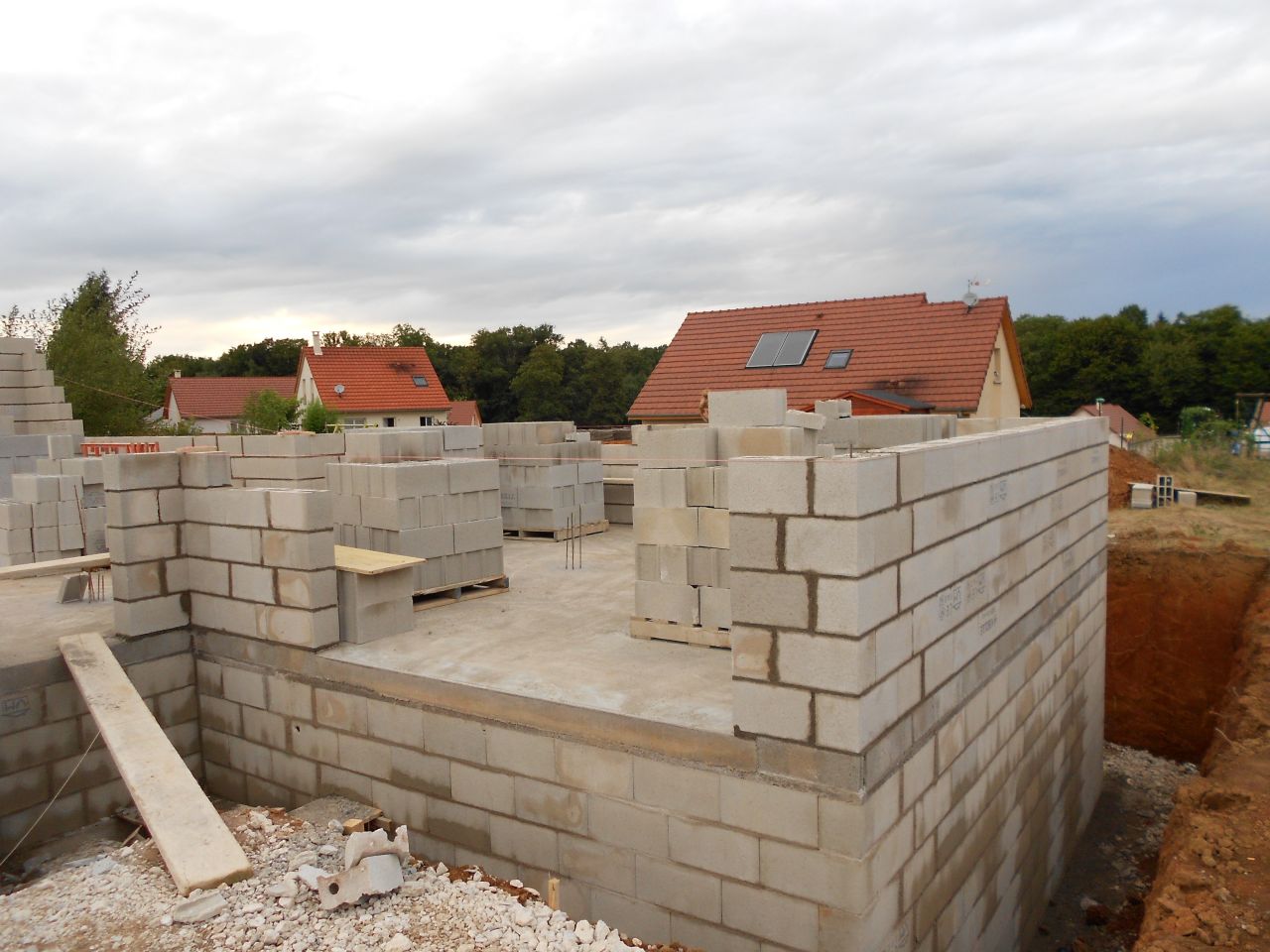 Elvation des murs : garage