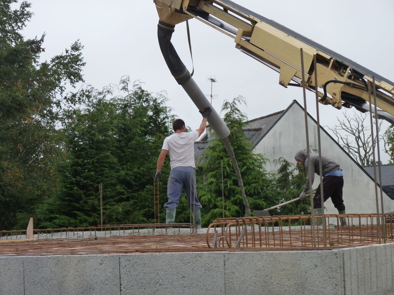 Photo de la ralisation du plancher d'tage n57