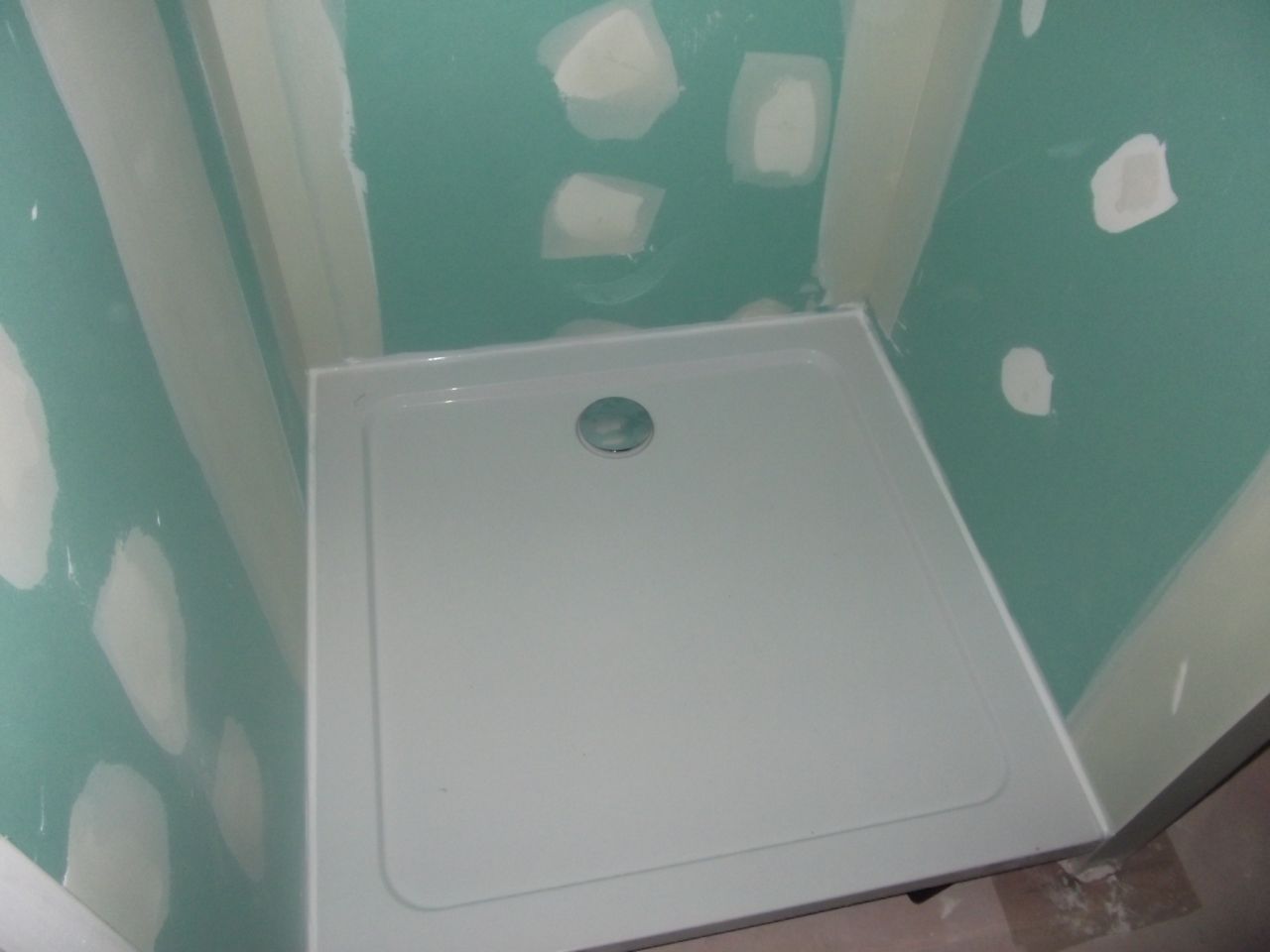 Bac de douche extra plat- vue de l'intérieur