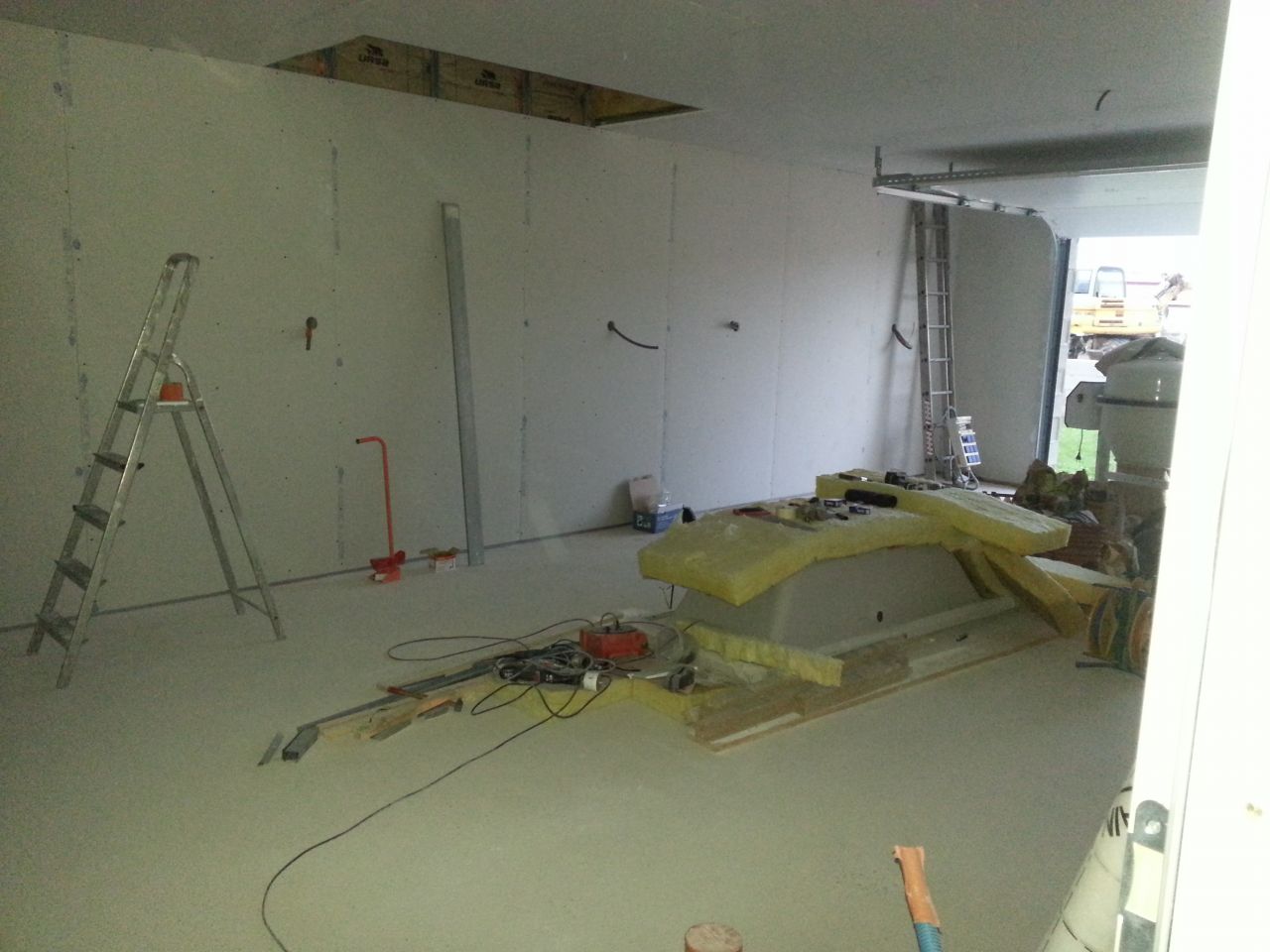 placo garage en cours