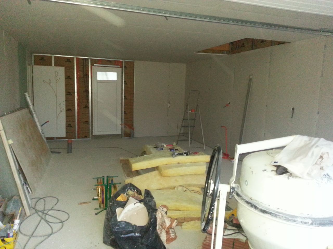 placo garage en cours
