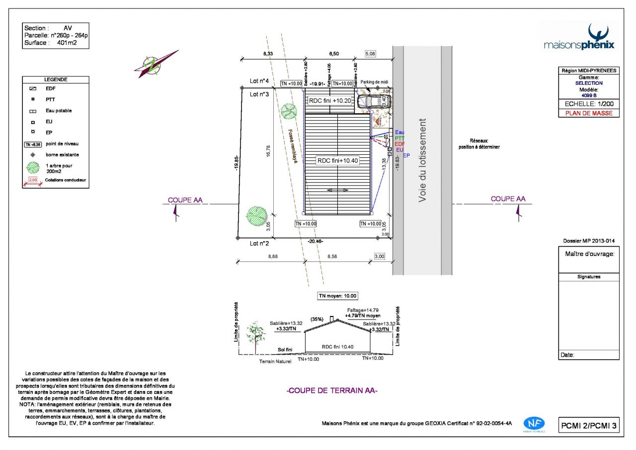 plan maison t5 104m