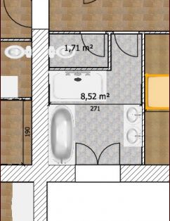 Plan de salle de bain