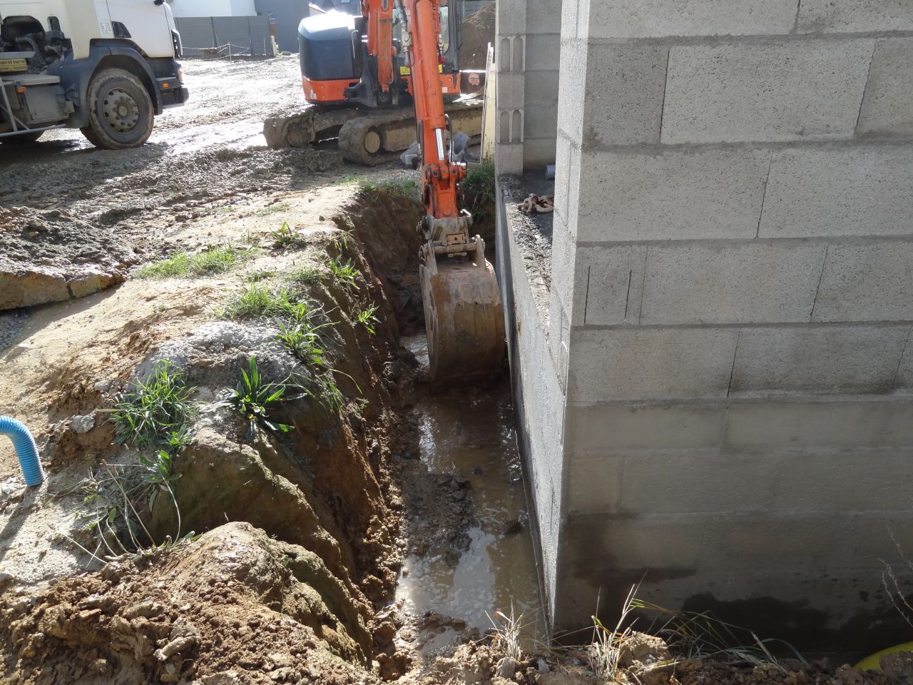 Photo de la ralisation du drainage priphrique n6