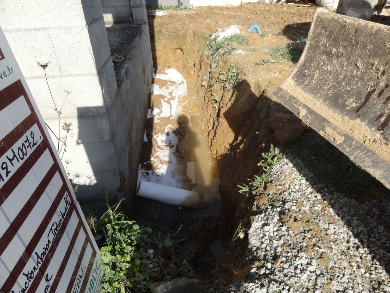 Photo de la ralisation du drainage priphrique n16