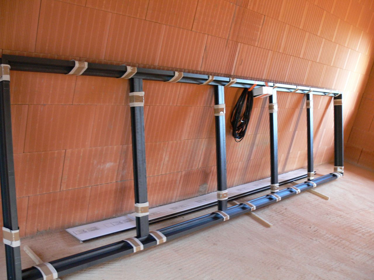 vitrage cage d'escalier: 5m*1,2m