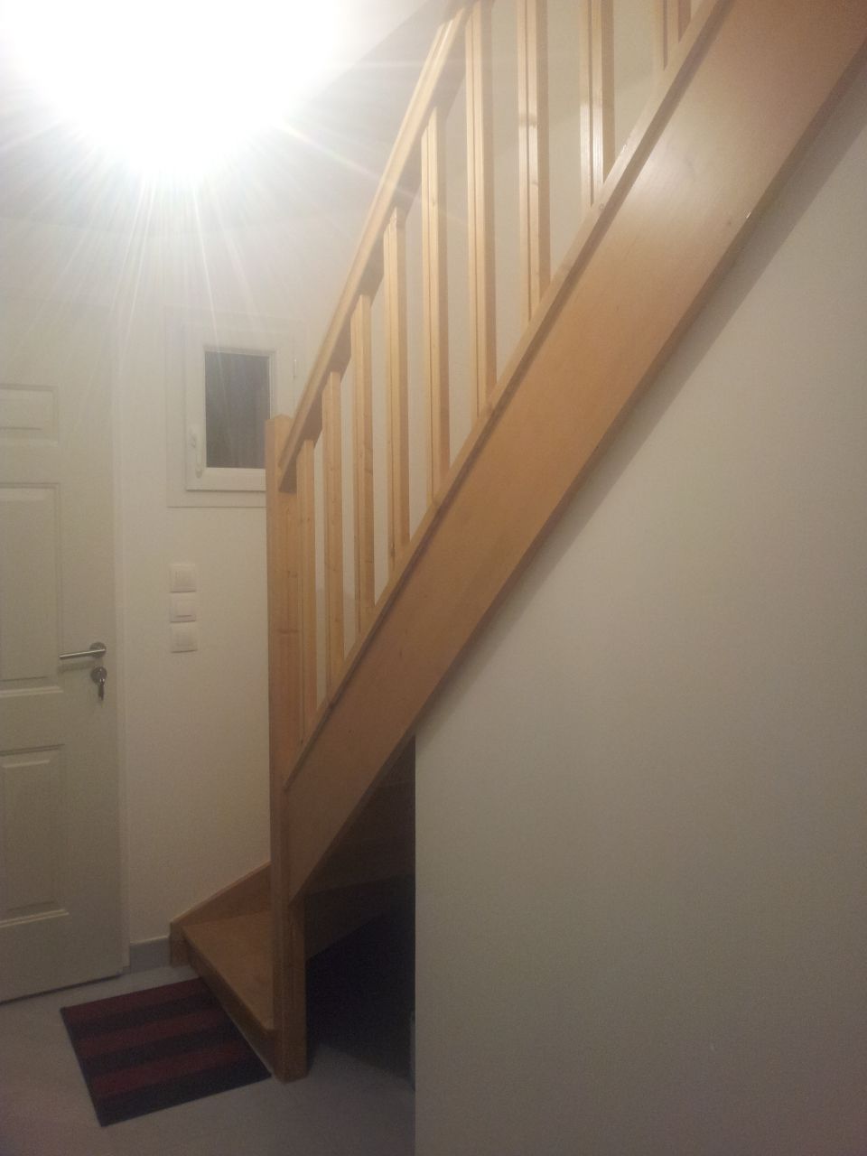 Escalier lasuré