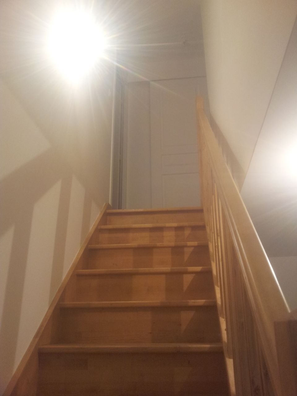 Escalier lasuré