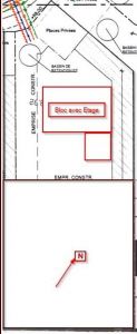 Plan de masse de la maison