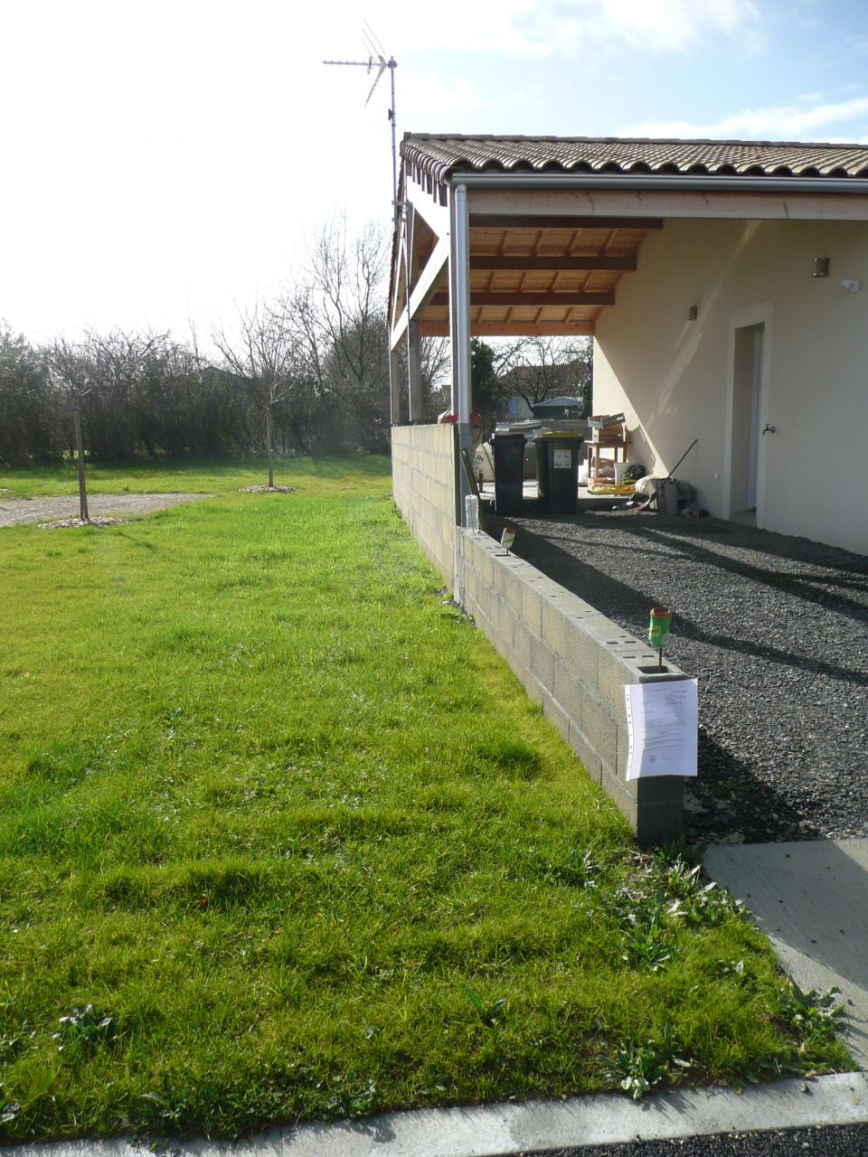 D�claration travaux - Fermeture partiel d'un pr�au avec cr�ation d'un grenier.