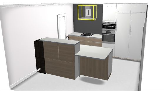 vue 3D 1er jet plan cuisine ika