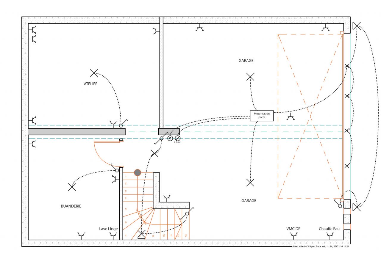 plan lectrique sous sol