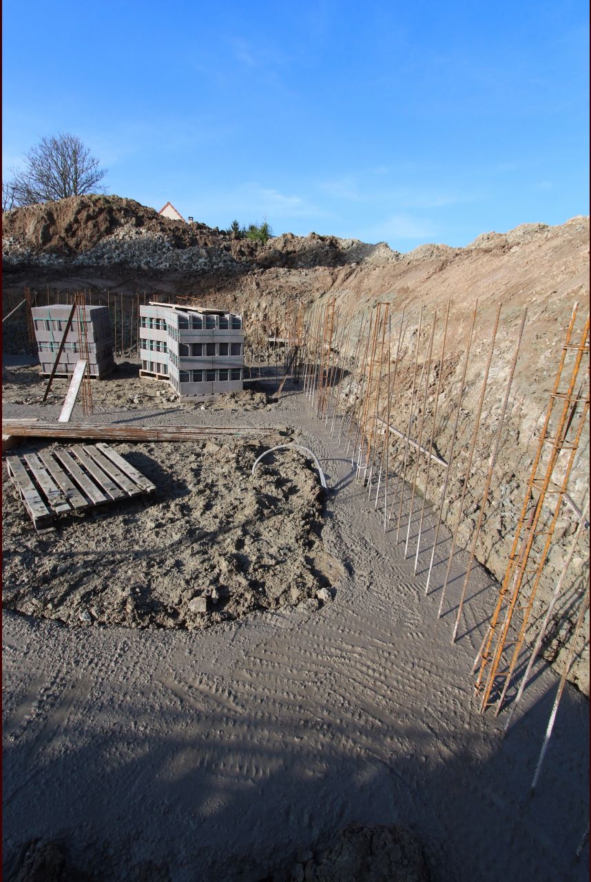 Mise en place du bton de fondation