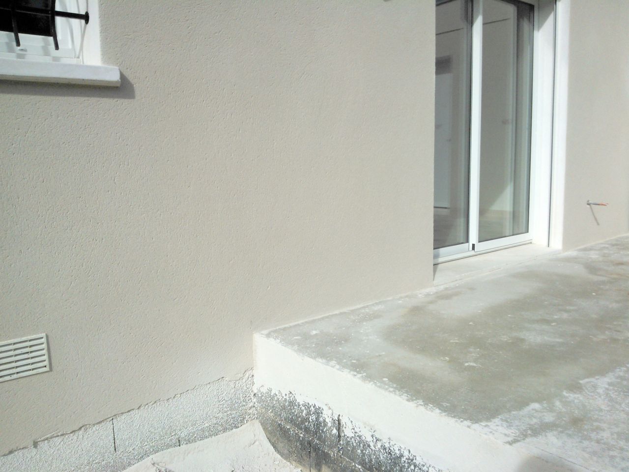 Façade fraichement grattée