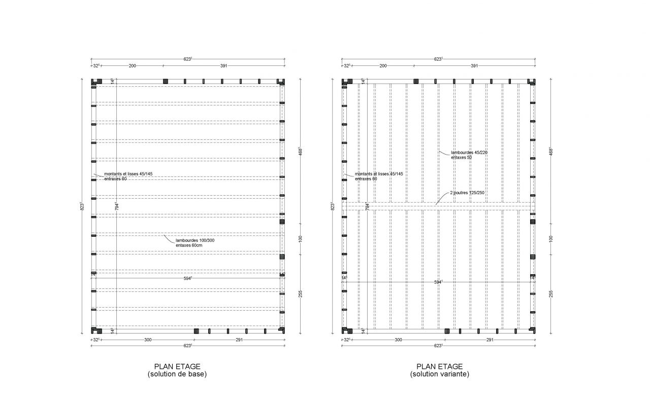 Plans base et variante