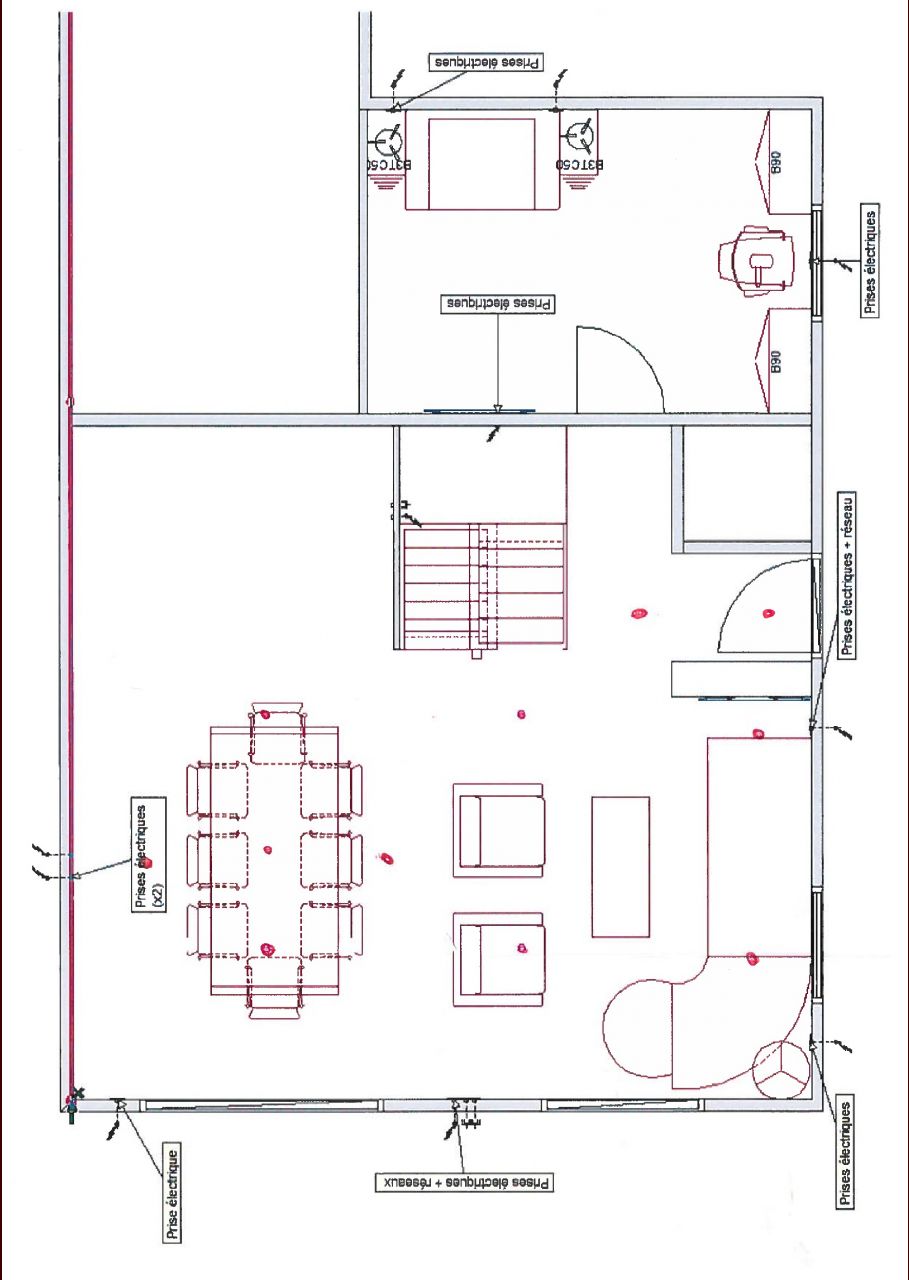 Rlexion emmplacement des spots salon-entre