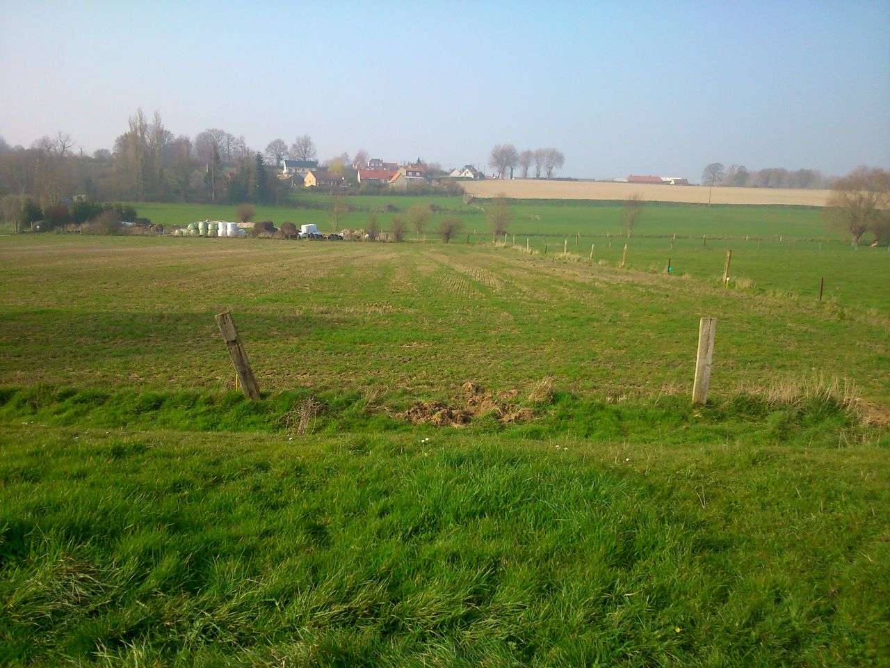 Une petite vue de notre terrain en plein milieu de la campagne!