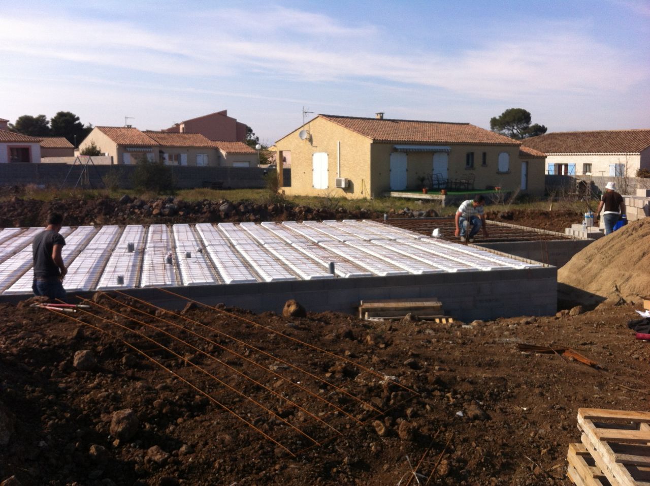 Systme de plancher en poly pour la dalle