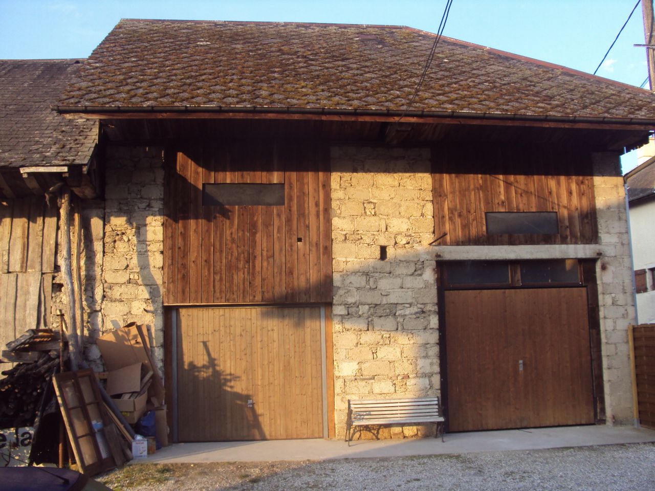 Vue de face garages