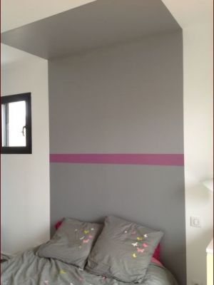 Idée tête de lit vu chez quelqu'un du forum, mais je ne sais hélas plus chez qui...