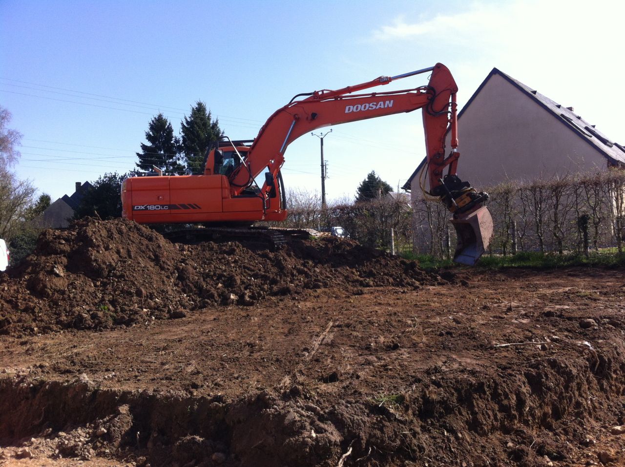 vacuation terre   mise en forme du terrain