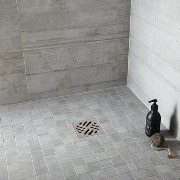 carrelage sol et mur gris