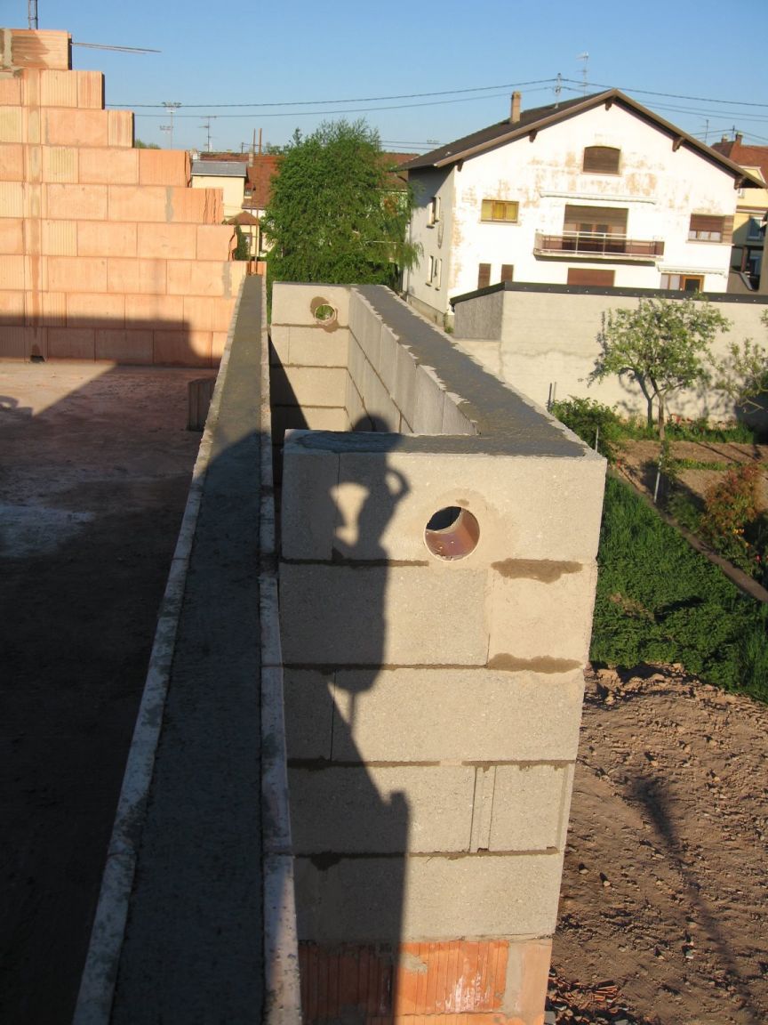 Détail du décroché à l'étage