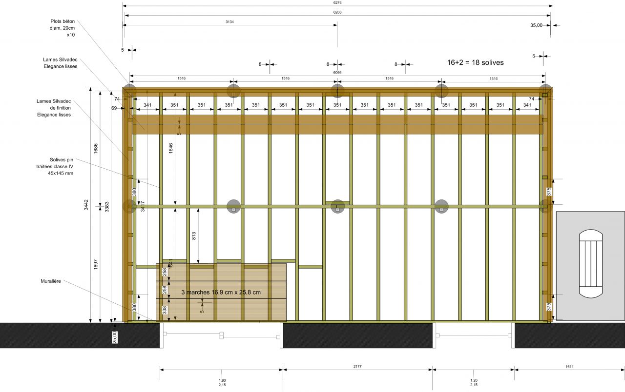 Plan de la terrasse