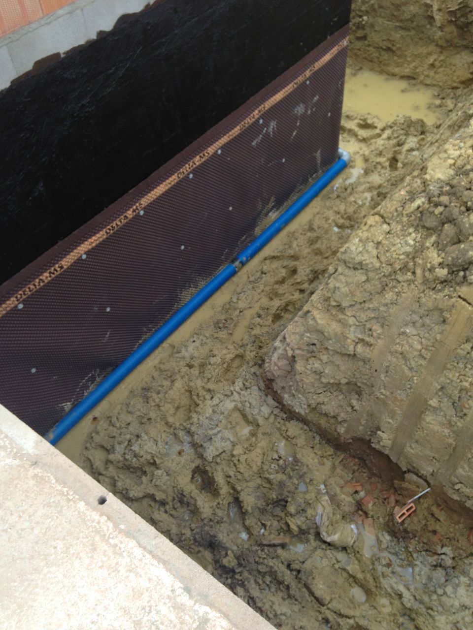 drainage en cours