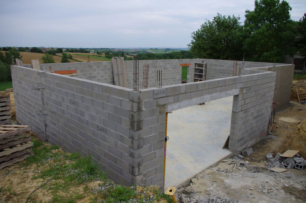 La vue de la porte de garage