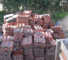 Tuile recuperer sur l'ancienne chaarpente