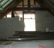 Siporex en colombage pignon sud