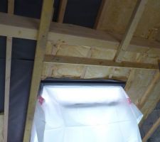 Photo de la mise en place de l'isolation des combles n°3
