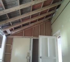 Enlevement du plafond sdb