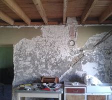 Enlevement du plafond cuisinne