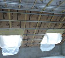 Photo de la mise en place de l'isolation des combles n°6