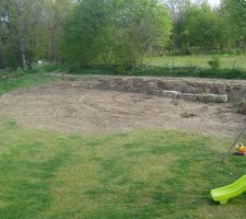 Terrassement de la seconde partie du terrain