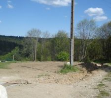 Fondations du futur mur du devant