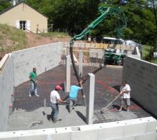 Réalisation de la dalle de sous-sol