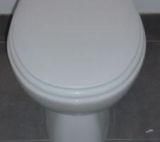Le nouveau WC est difforme