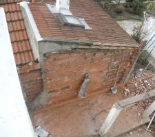 D&eacute;molition de l'appentis