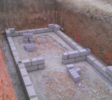 D&eacute;but de l?&eacute;l&eacute;vation de la cave