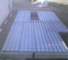 Pose du plancher collaborant et du treillis