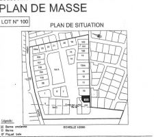 Plan de masse du lotissement