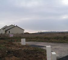 Vue sur notre terrain (&agrave; compter du 2&egrave;me compteur &eacute;lectrique