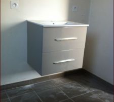 Meuble salle de bain &eacute;tage