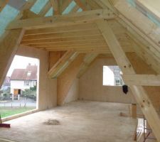 Un jour et demi. Pare-pluie posé.