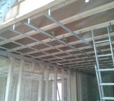 Plafond de la partie nuit rez de chaussée