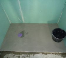 Pose du BA13 hydrofuge sur les murs pose du prêt à carreler